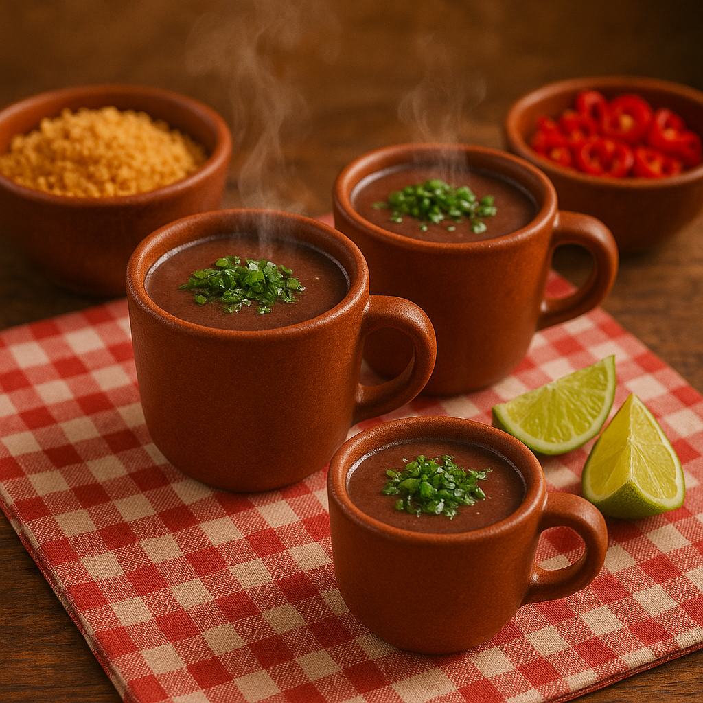 Nada anuncia melhor que “hoje é dia de feijoada!” do que servir um caldinho de feijão quentinho como entrada. É a porta de entrada para o banquete, capaz de aquecer o estômago e fazer qualquer um salivar só de sentir o aroma. Simples de preparar e cheio de sabor, o caldinho é a alma brasileira servida em canequinhas. Aprenda agora a receita e todos os truques para acertar na textura, no tempero e na apresentação, conquistando seus convidados já no primeiro gole!Nada anuncia melhor que “hoje é dia de feijoada!” do que servir um caldinho de feijão quentinho como entrada. É a porta de entrada para o banquete, capaz de aquecer o estômago e fazer qualquer um salivar só de sentir o aroma. Simples de preparar e cheio de sabor, o caldinho é a alma brasileira servida em canequinhas. Aprenda agora a receita e todos os truques para acertar na textura, no tempero e na apresentação, conquistando seus convidados já no primeiro gole!