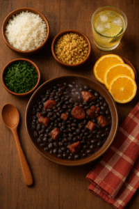 O caldinho de feijão é mais que uma entrada: é um convite para o universo de sabores que a feijoada reserva. Aquece o corpo, conquista pelo cheiro e abre o apetite com intensidade. Com essa receita simples e cheia de truques, você garante elogios logo no começo do almoço, preparando todos para a festa que está por vir!